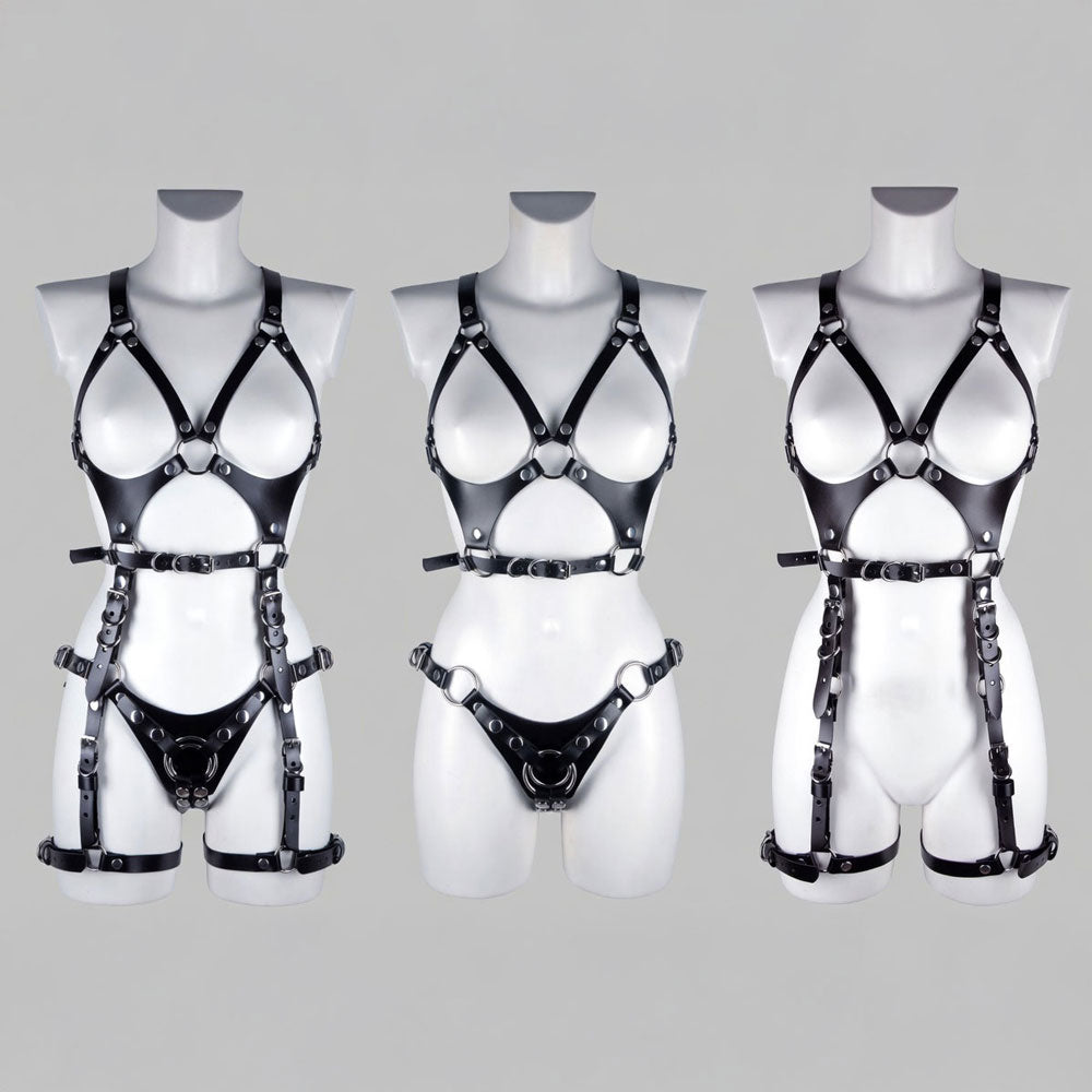 Convertable full body Strapon harness for Dominatrix outfit