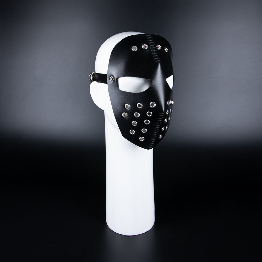 Leather face mask for men
