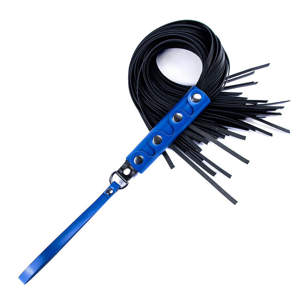BDSM flogger for spanking Blue