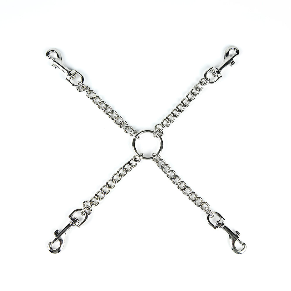 metal four way hogtie connector