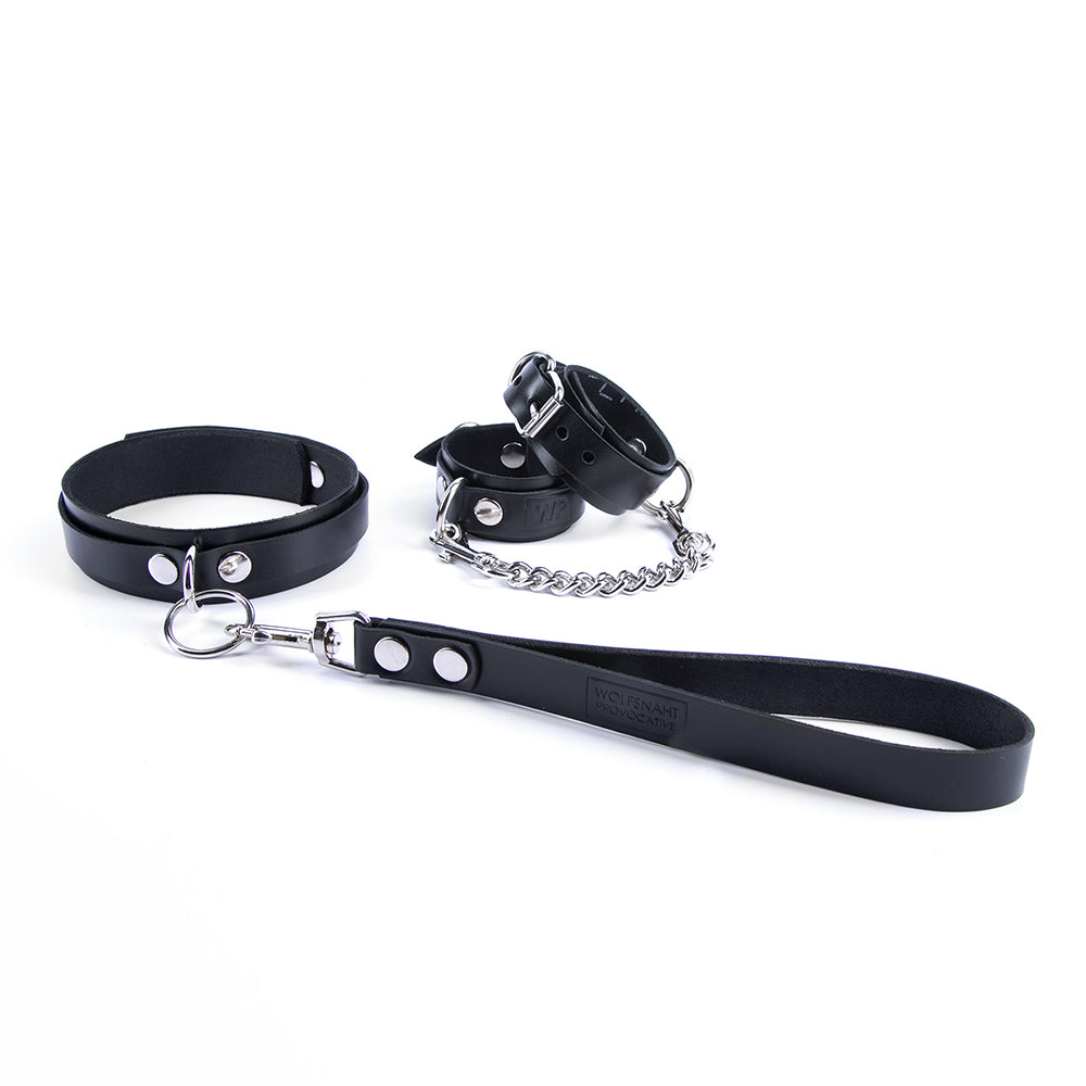 Leather bondage restraints set mini
