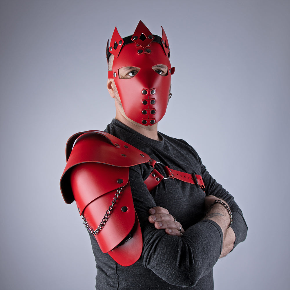 Red king leather costume