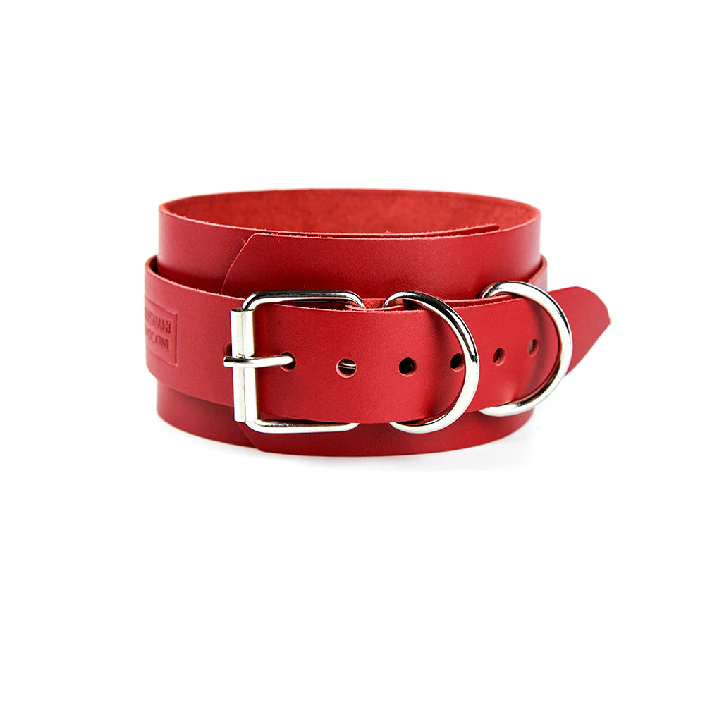red bondage collar