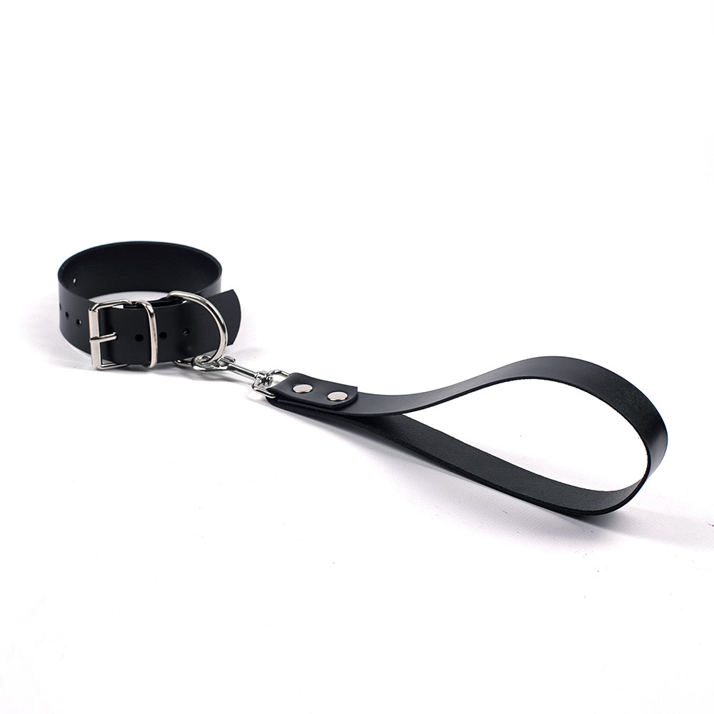 Slave collar with loop leash
