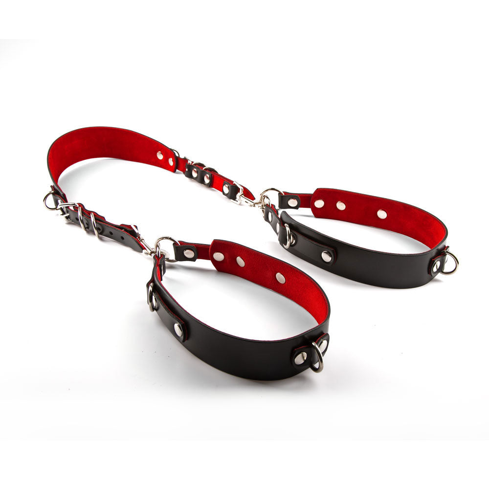 Leather thigh sling for legs spreading