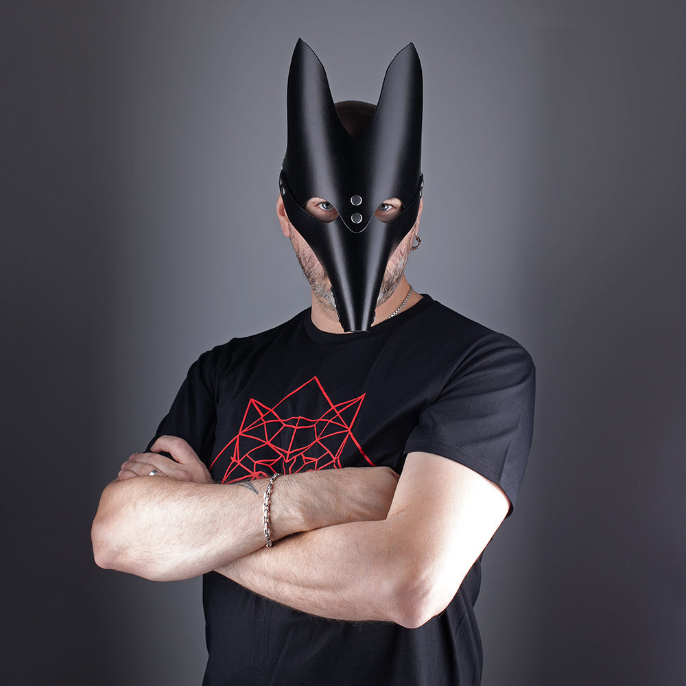 Leather Anubis mask 