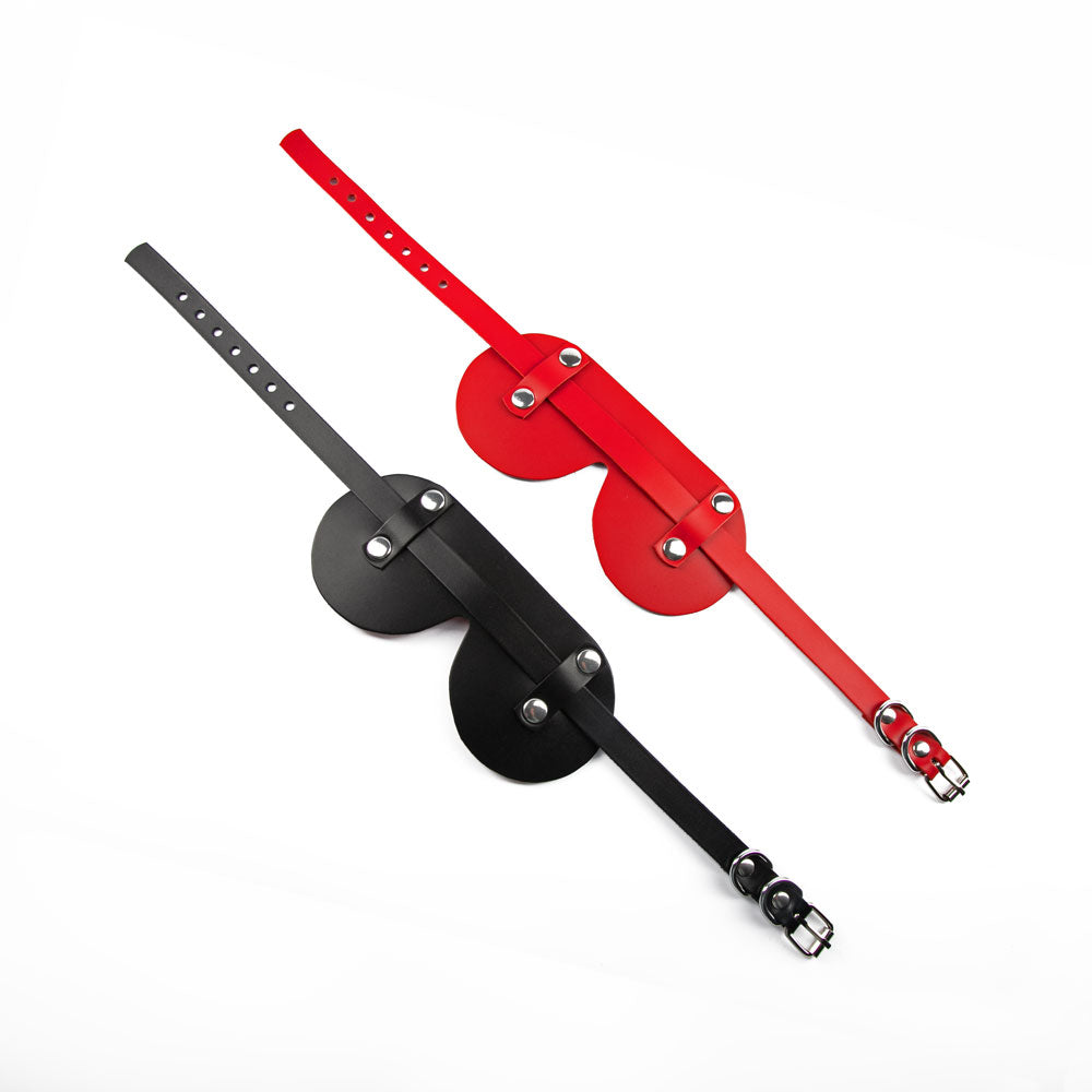 Leather BDSM blindfold mask 