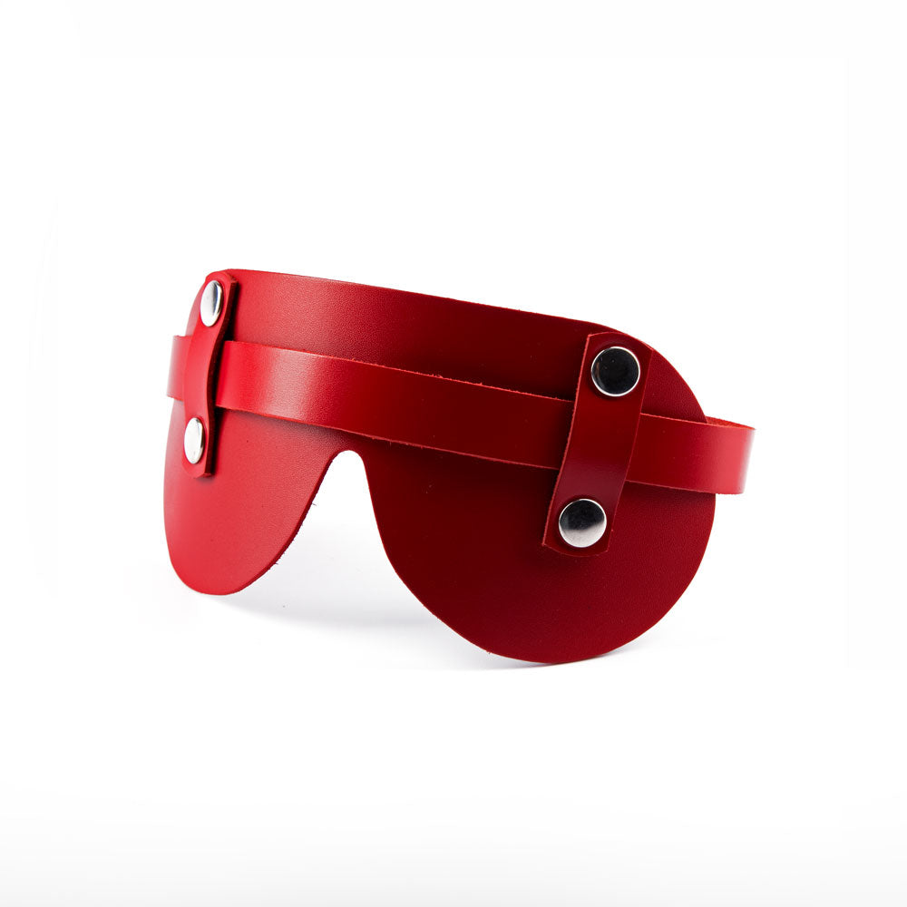 Leather BDSM eye mask 