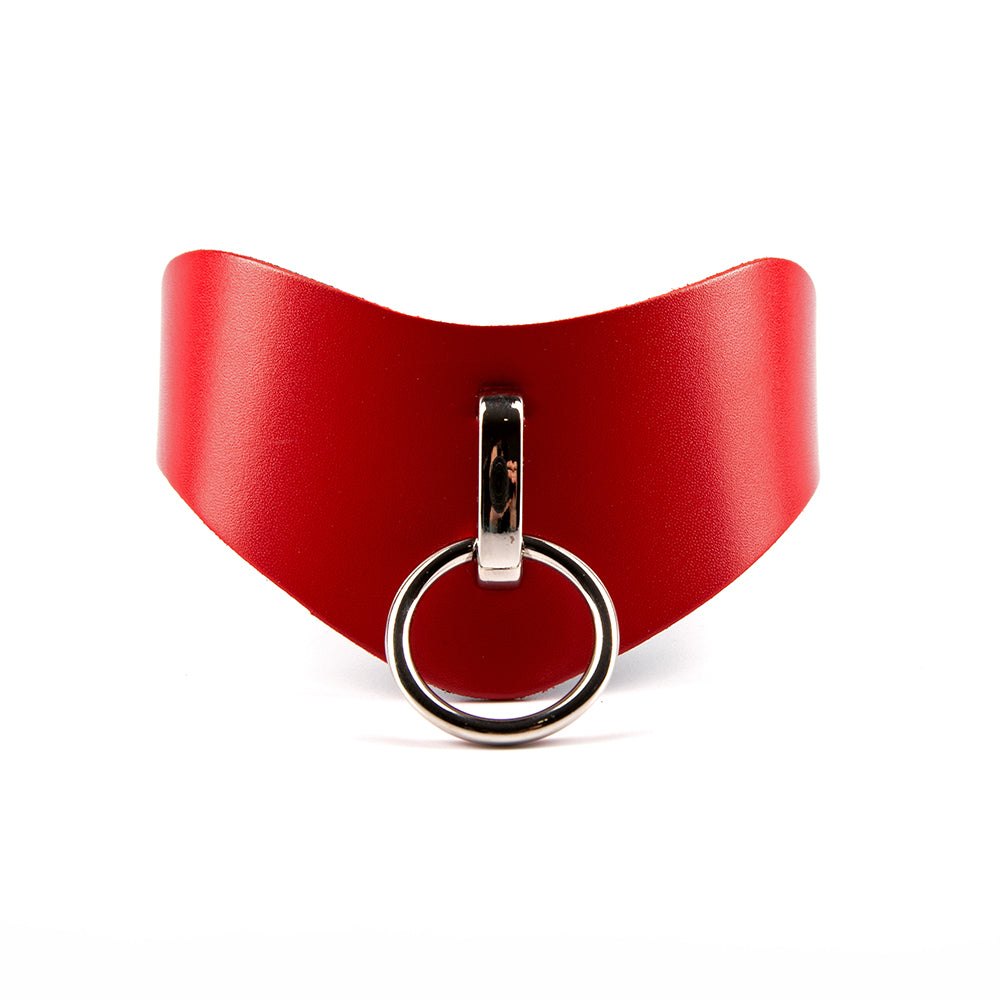 Curved O-ring choker red