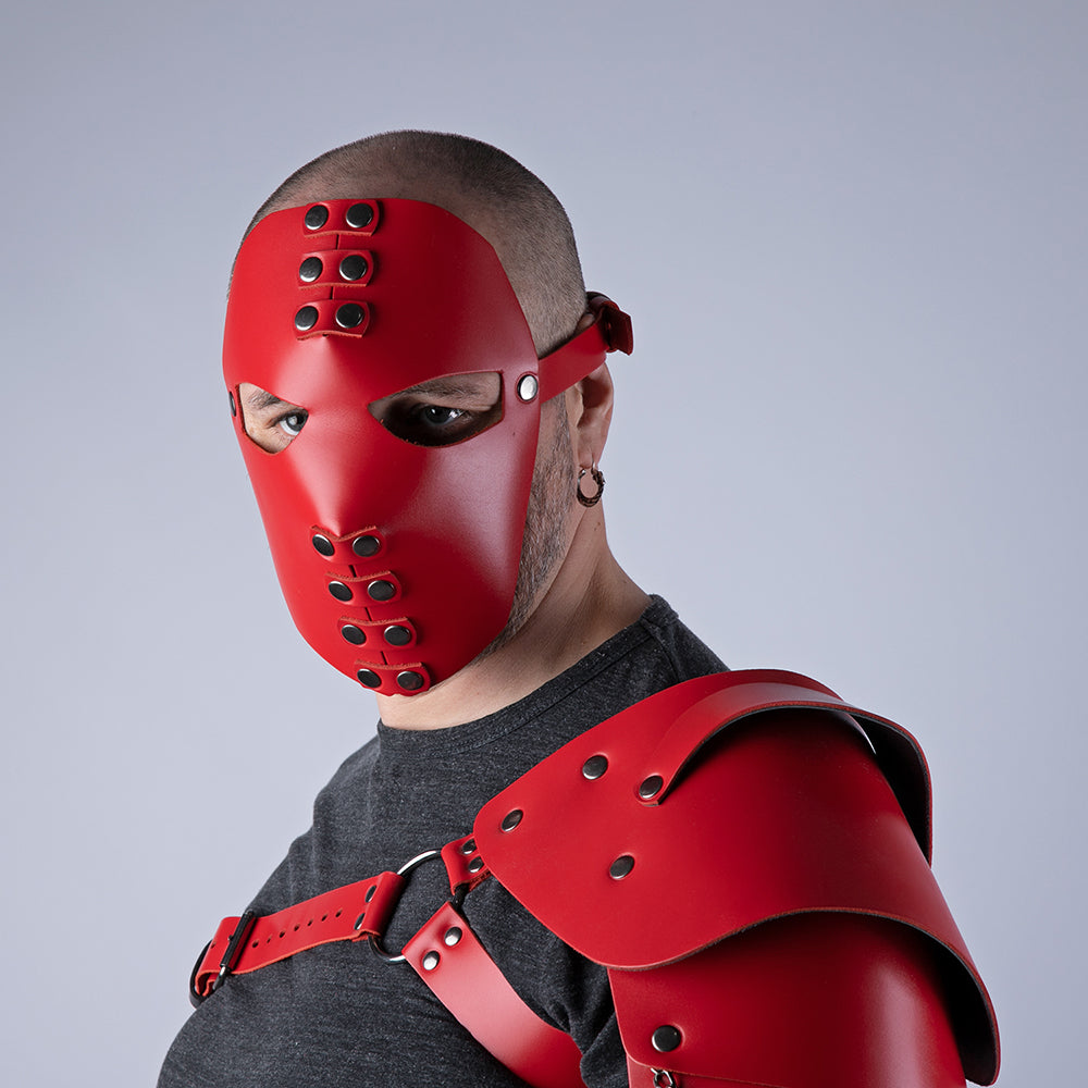 Red Gladiator mask for Cosplay