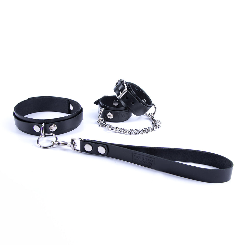 Leather bondage restraints set mini 